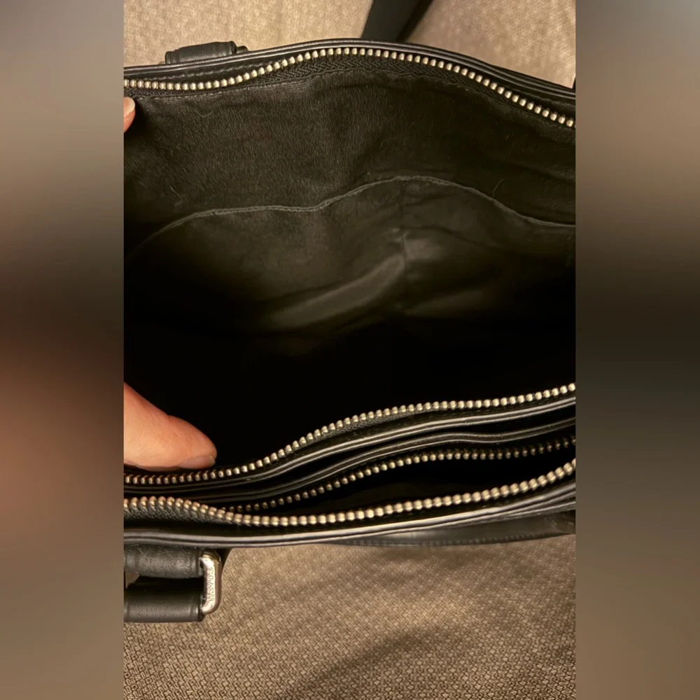 Coach Black Leather Briefcase